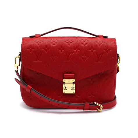 lv red bag small